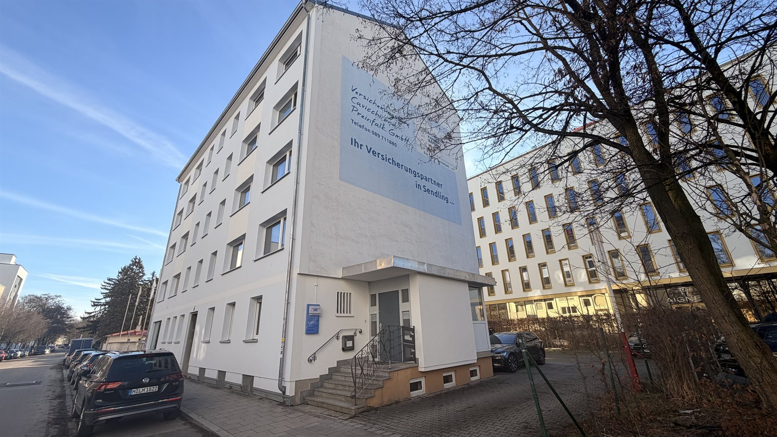 Außenansicht des Büros der Cavicchi & Preinfalk GmbH in der Zielstattstraße in München-Sendling